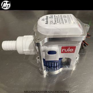 Billet Aluminum Rule RM800B Bilge Pump & Mounting Bracket