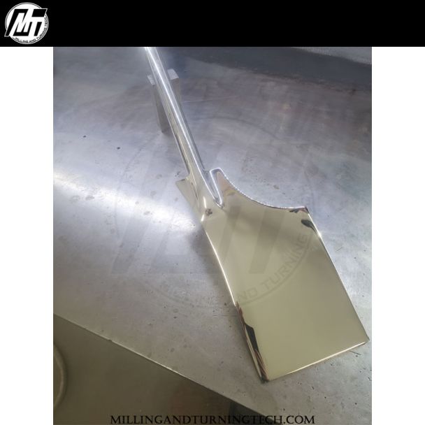 MT&T Stainless Steel Trailing Rudder - Polished